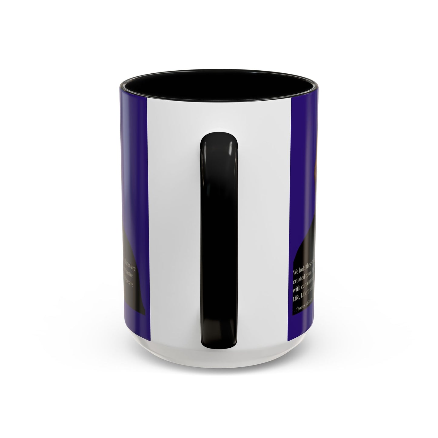 We hold these truths to be self-evident Dark Purple Accent Mug by theGreenDragonTavern.shop