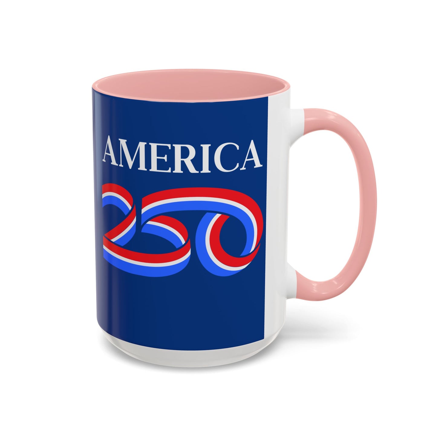 America 250 Dark Blue Accent Mug by theGreenDragonTavern.shop