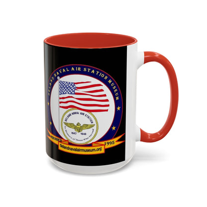 DeLand Naval Air Station Museum Black Accent Mug by theGreenDragonTavern.shop