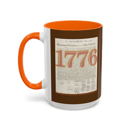 Declaration of Independence Brown Accent Mug by theGreenDragonTavern.shop