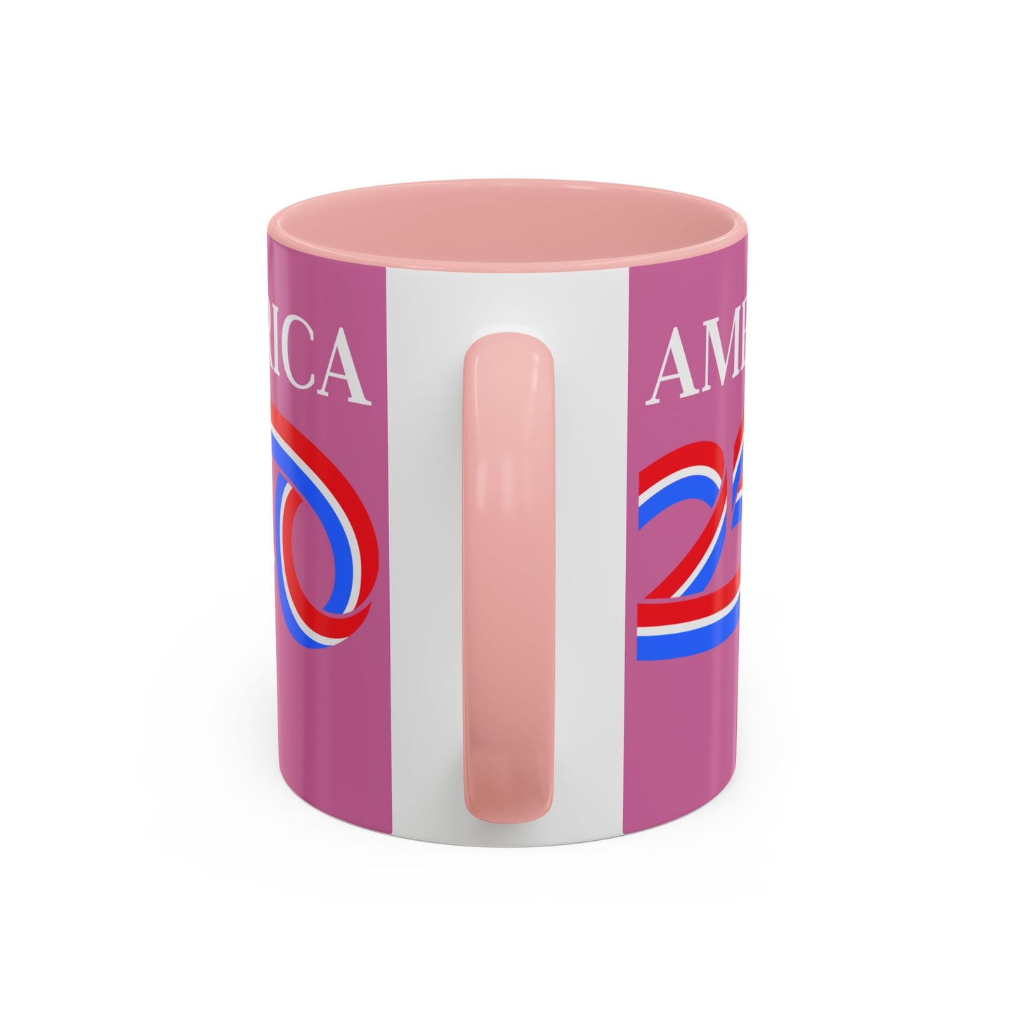 America 250 Pink Accent Mug by theGreenDragonTavern.shop