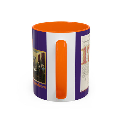 Declaration of Independence Dark Purple Accent Mug by theGreenDragonTavern.shop