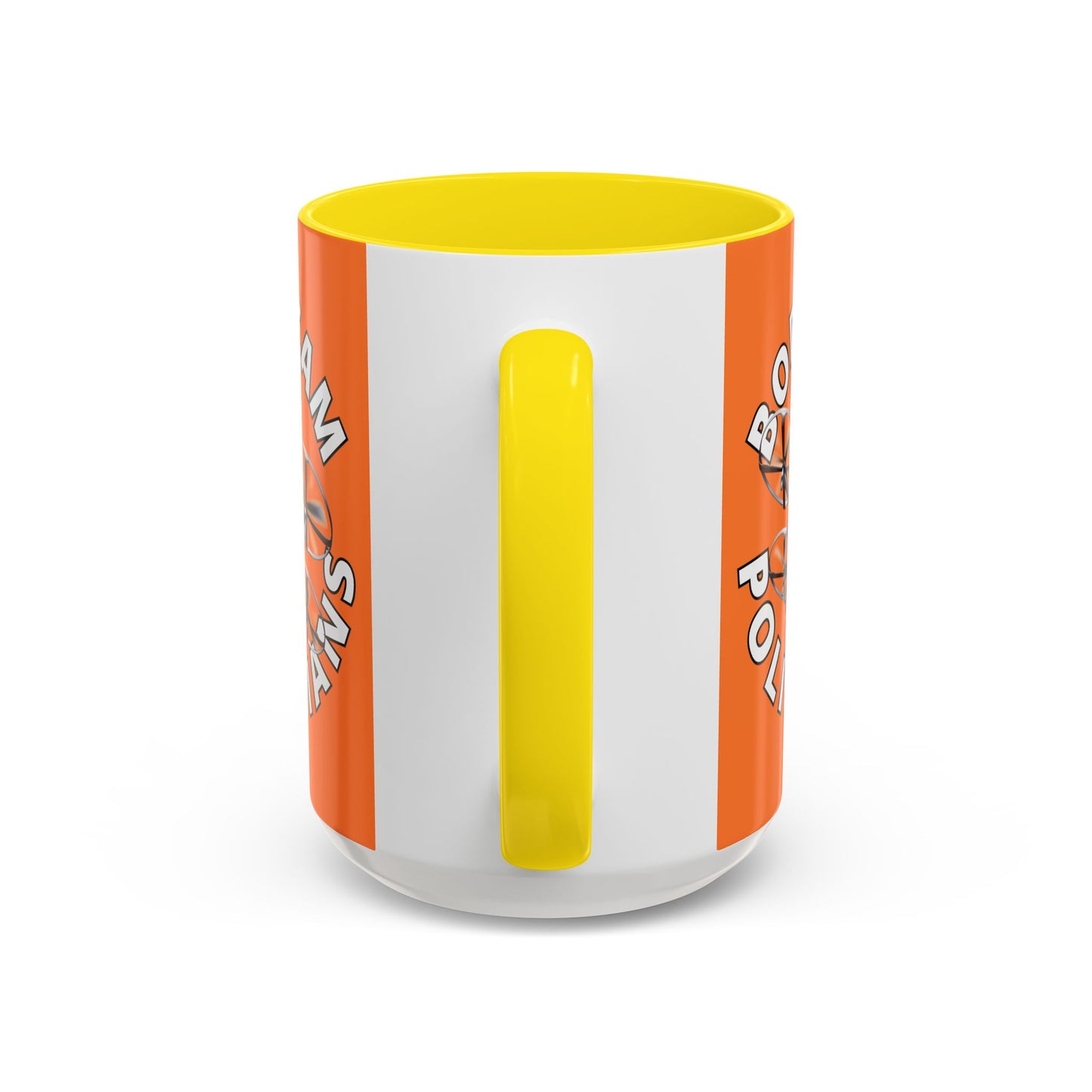 Bodycam the Politicians Drone Orange Accent Mug by theGreenDragonTavern.shop