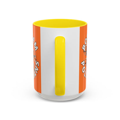 Bodycam the Politicians Drone Orange Accent Mug by theGreenDragonTavern.shop