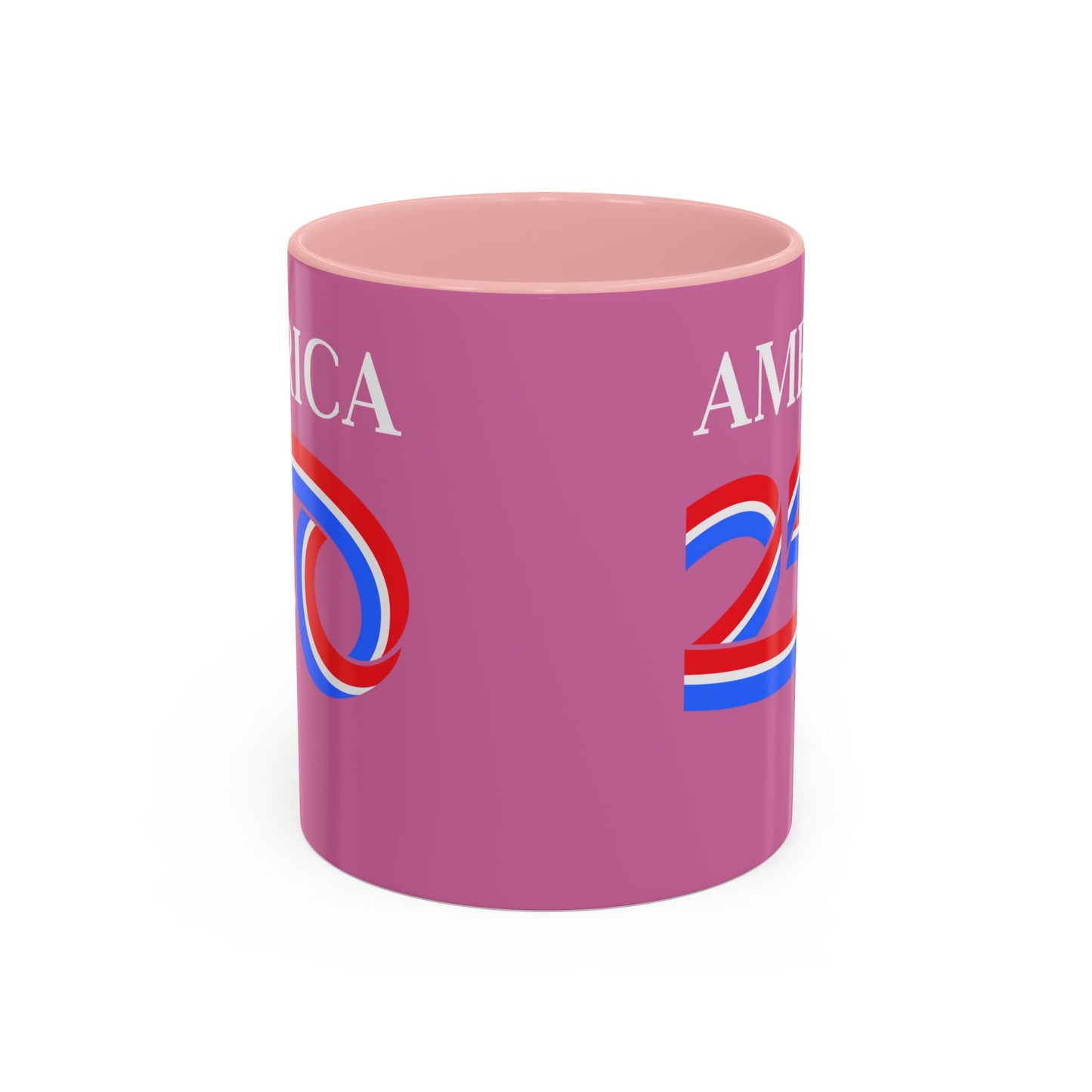 America 250 Pink Accent Mug by theGreenDragonTavern.shop
