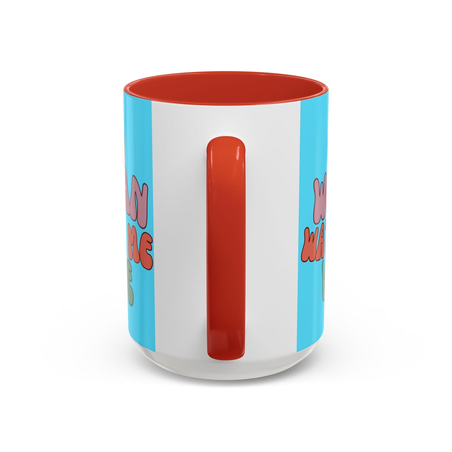I Am Woman Watch Me Vote Light Blue Accent Mug by theGreenDragonTavern.shop