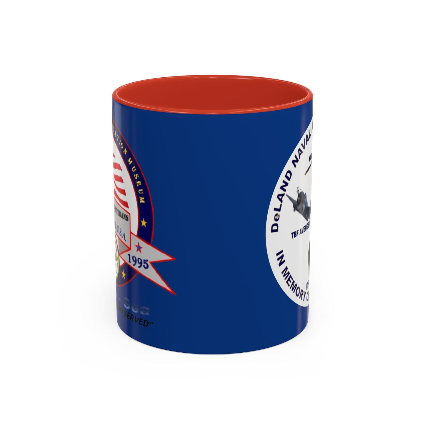 DNASM 2-sided, Founding & Student Art w/WhiteBG Dark Blue Accent Mug by theGreenDragonTavern.shop