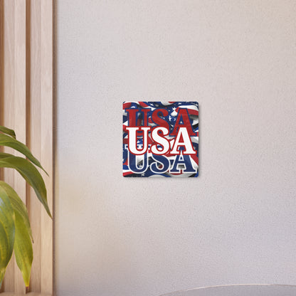 USA! USA! USA White Center Metal Art Sign by theGreenDragonTavern.shop