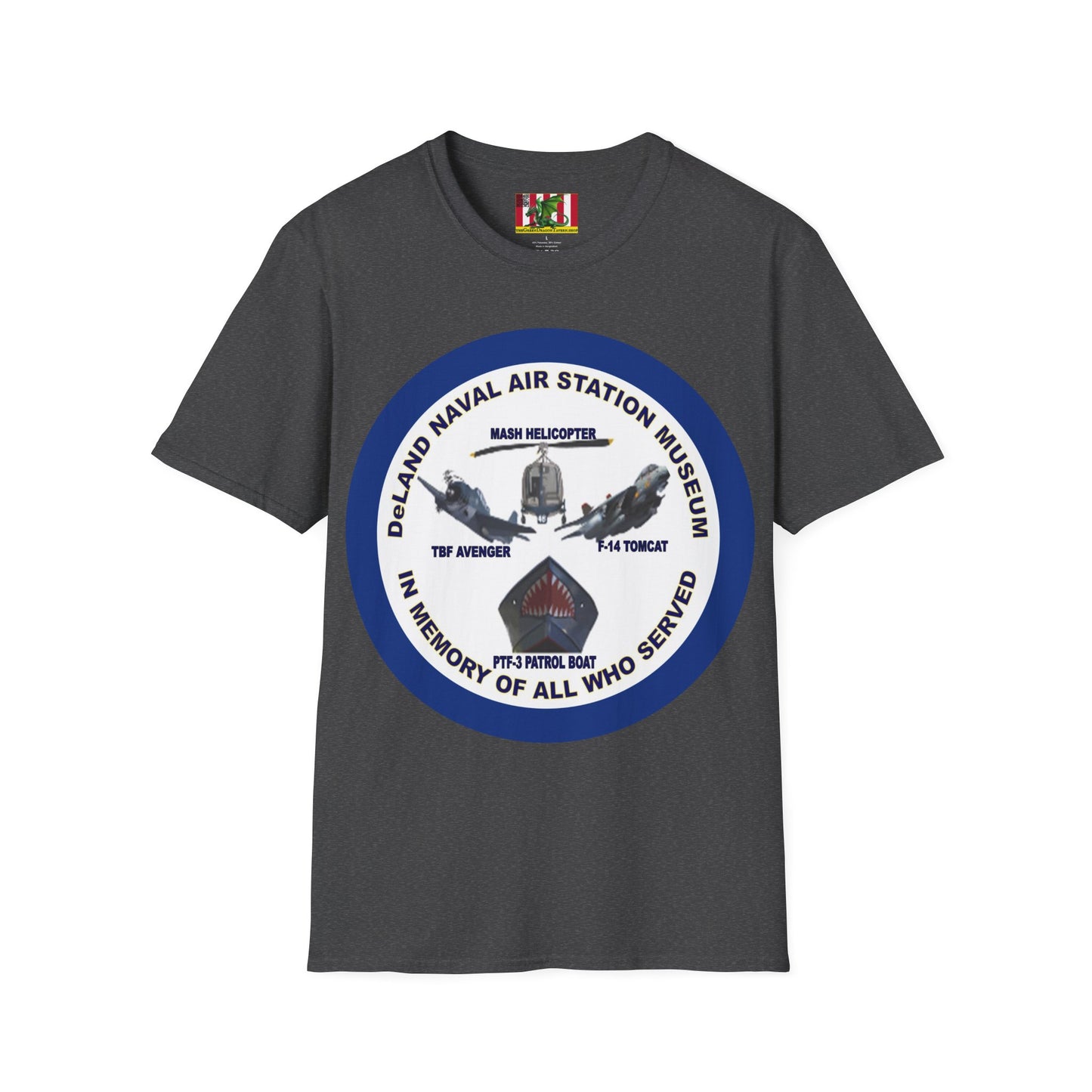 DNASM Student Art Navy Frame Darker colors Unisex T-Shirt by theGreenDragonTavern.shop