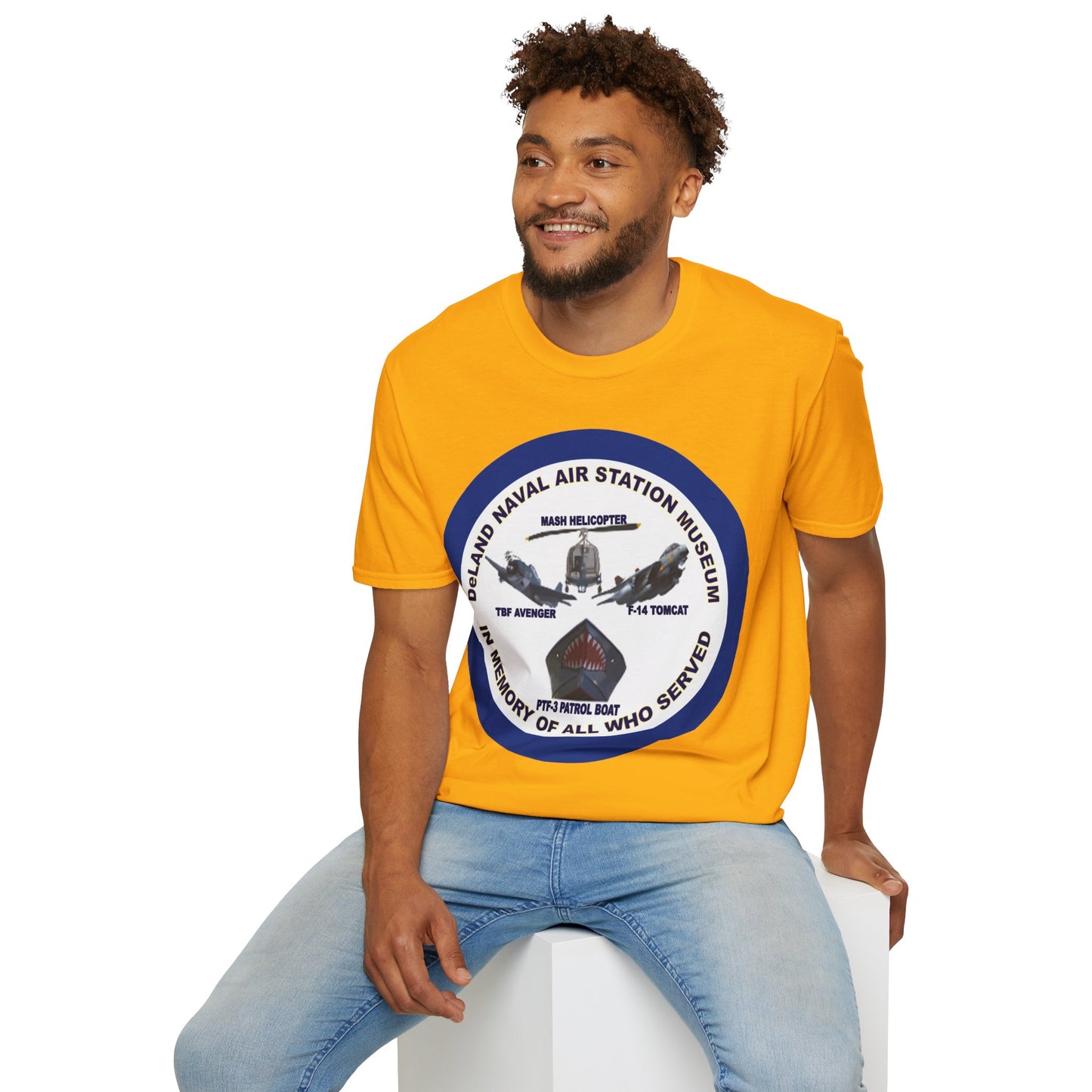 DNASM Student Art Navy Frame Lighter colors Unisex T-Shirt by theGreenDragonTavern.shop