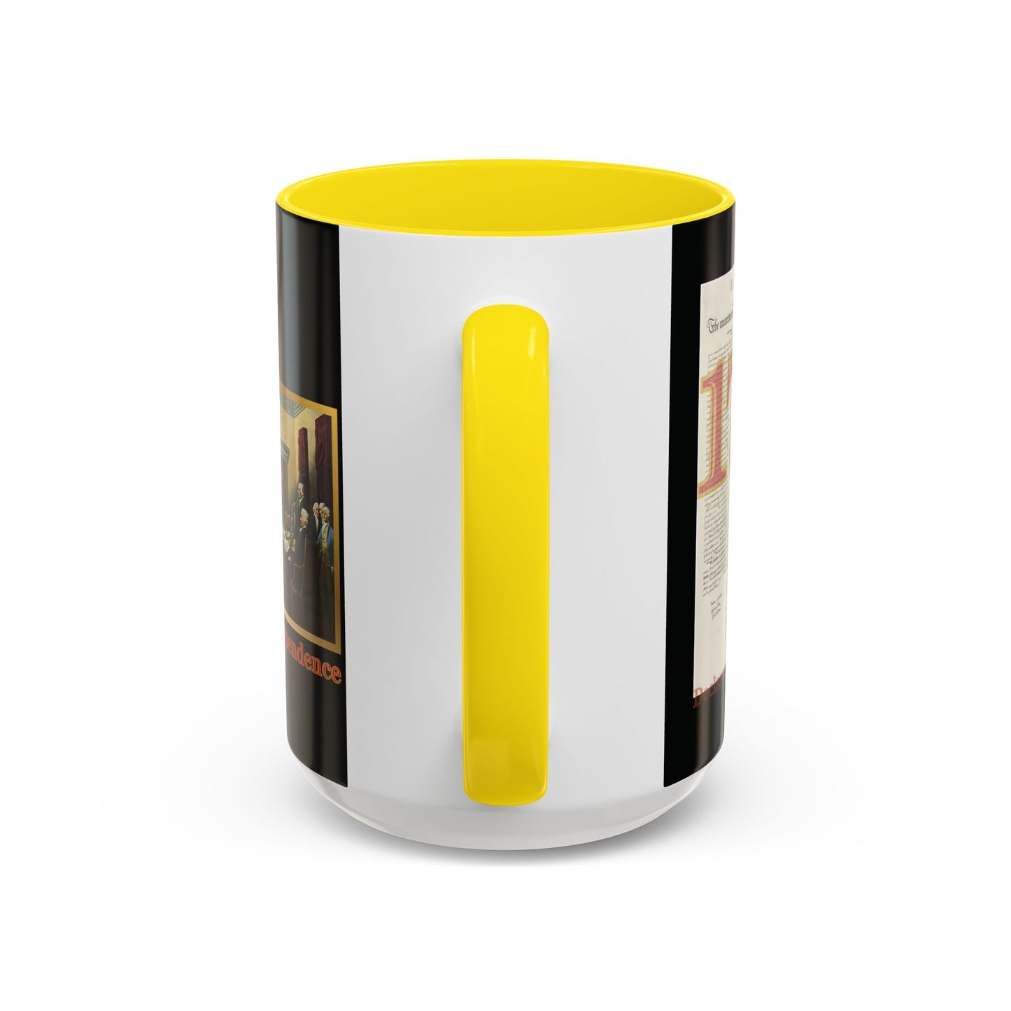 Declaration of Independence Black Accent Mug by theGreenDragonTavern.shop