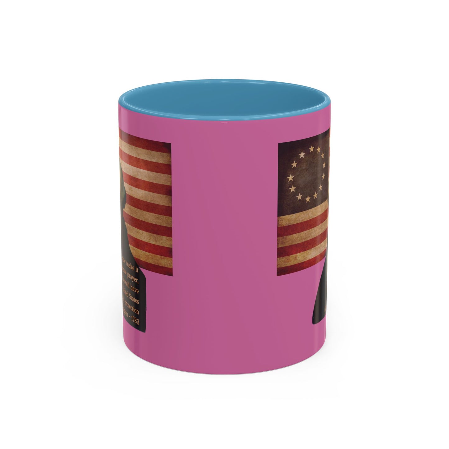 Washington's Earnest Prayer Pink Accent Mug by theGreenDragonTavern.shop