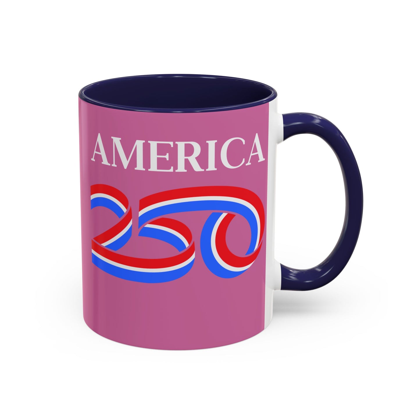 America 250 Pink Accent Mug by theGreenDragonTavern.shop
