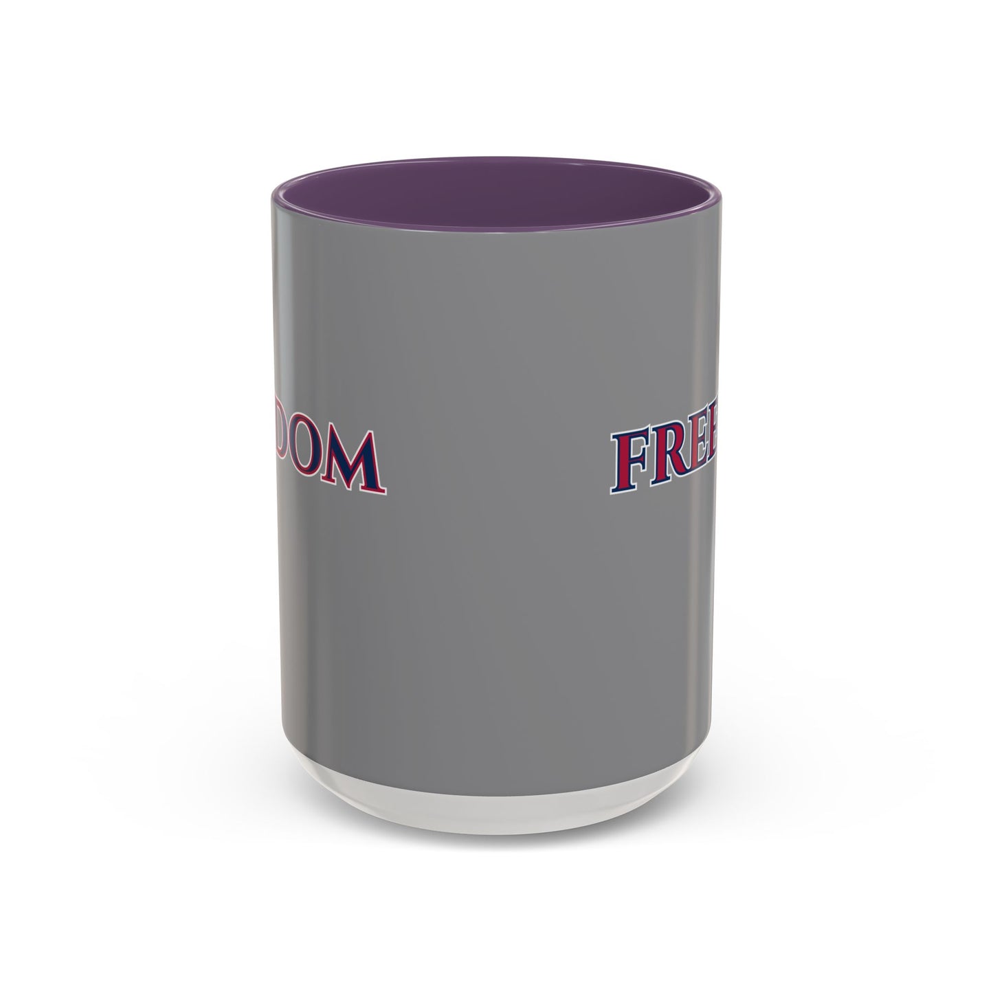 Freedom, Grey Accent Mug by theGreenDragonTavern.shop