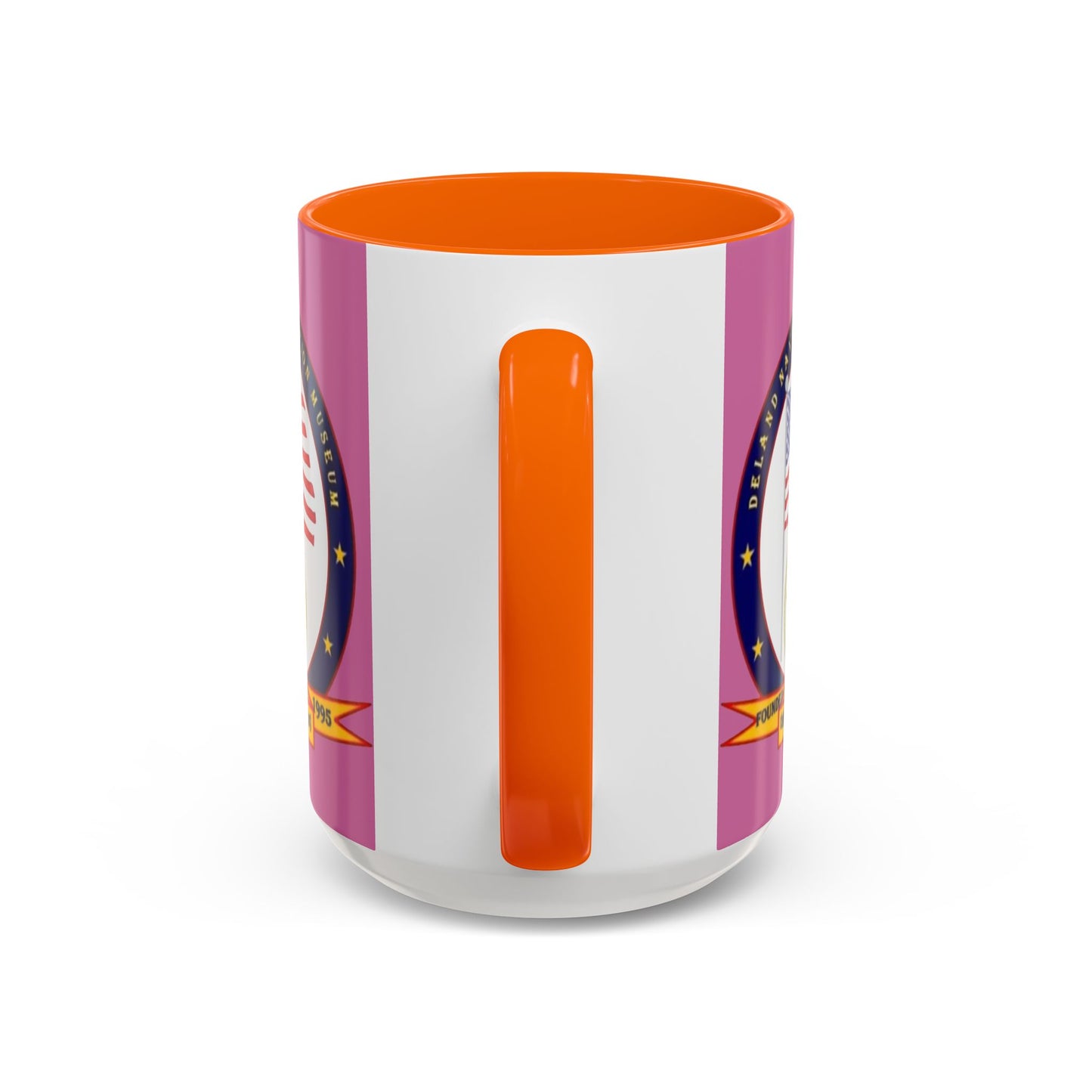 DeLand Naval Air Station Museum Pink Accent Mug by theGreenDragonTavern.shop