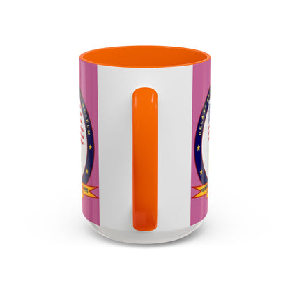 DeLand Naval Air Station Museum Pink Accent Mug by theGreenDragonTavern.shop