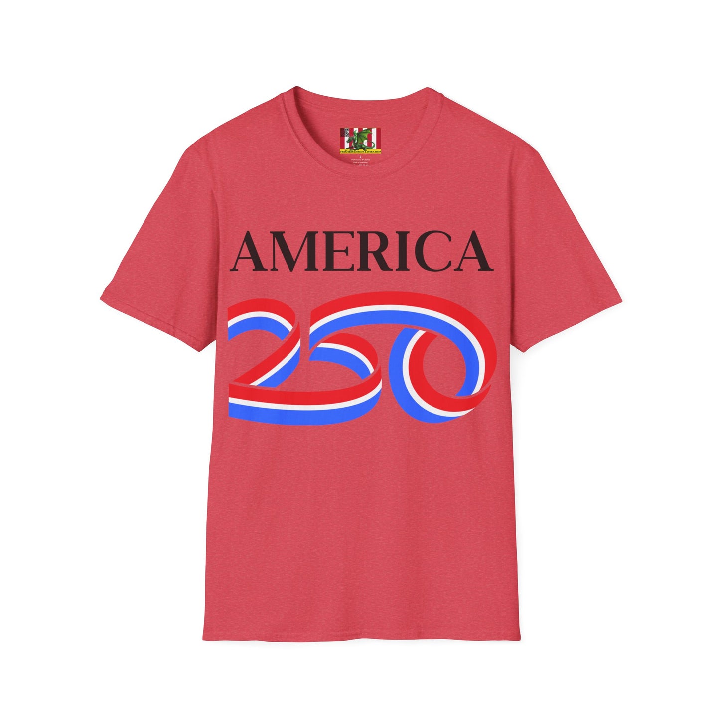 America 250 Black font, Light colors, Unisex T-Shirt by theGreenDragonTavern.shop