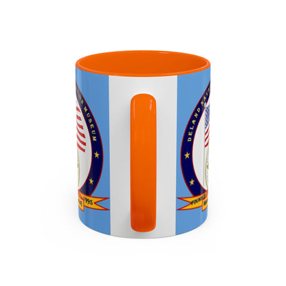 DeLand Naval Air Station Museum Light Blue Accent Mug by theGreenDragonTavern.shop