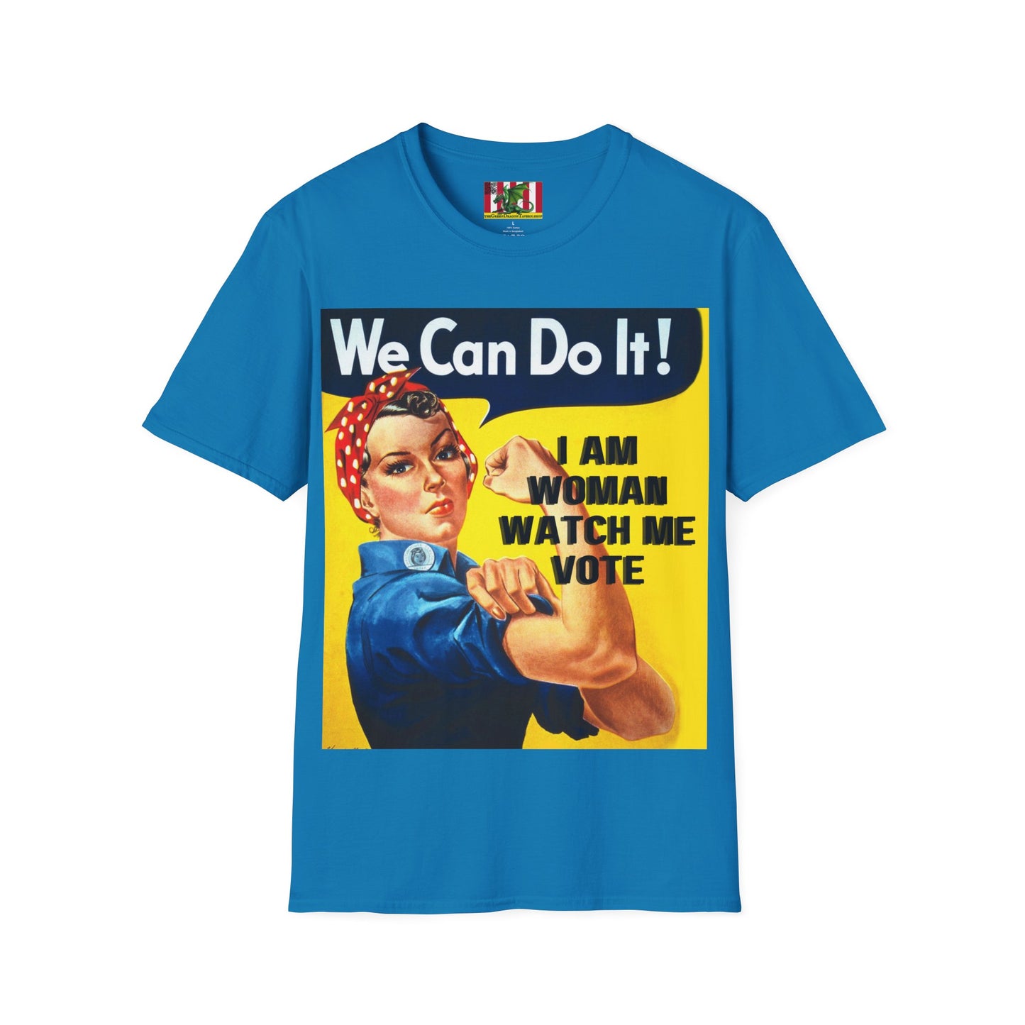 I Am Woman Watch Me Vote Rosie Dark colors Unisex T-Shirt by theGreenDragonTavern.shop