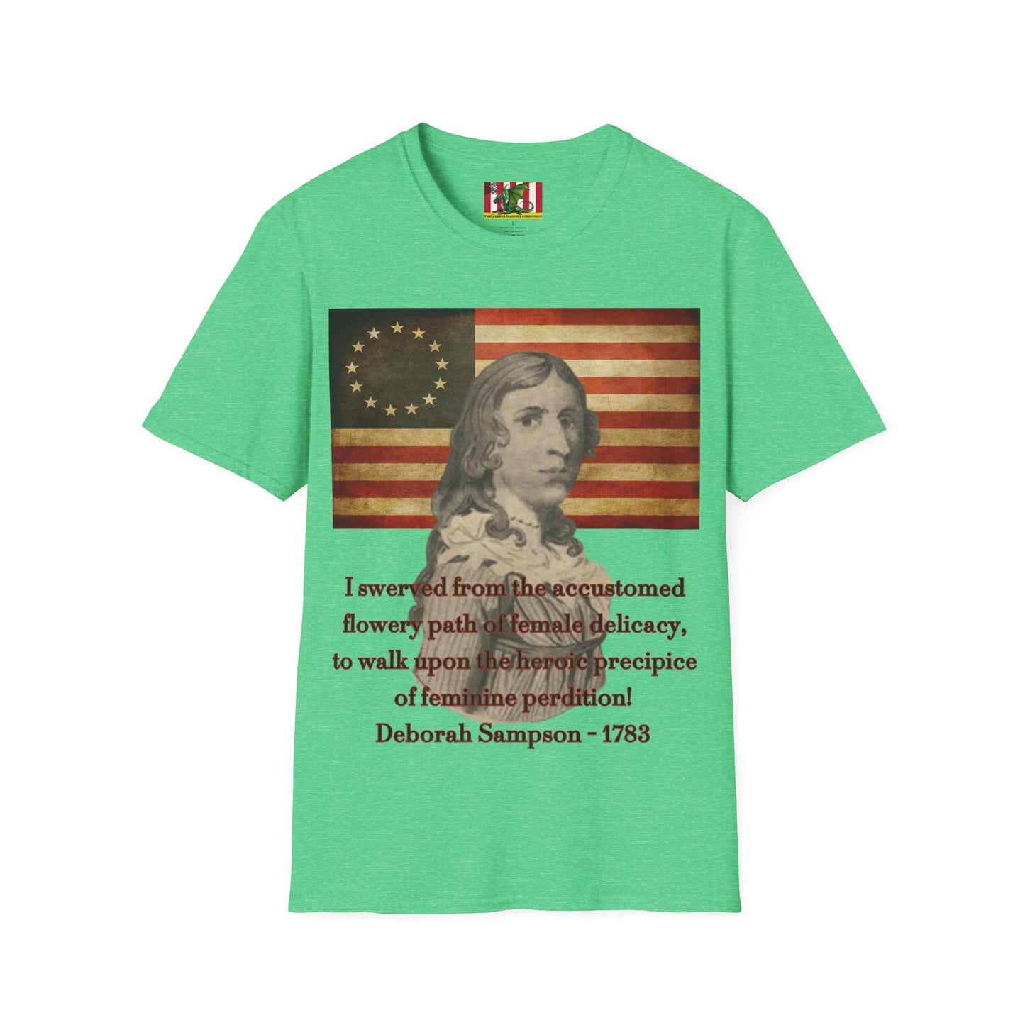 Deborah Sampson, America's Mulan Dark colors Unisex T-Shirt by theGreenDragonTavern.shop