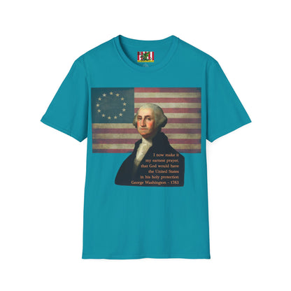 Washington's Earnest Prayer Dark colors Unisex T-Shirt by theGreenDragonTavern.shop