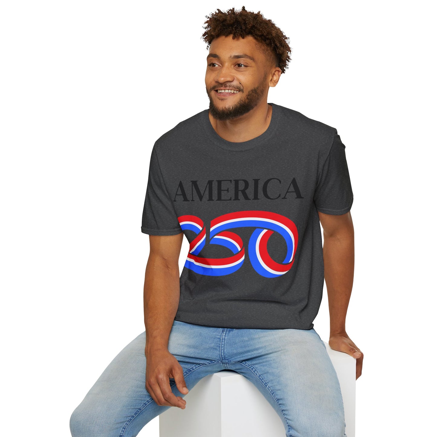 America 250 Black font, Dark colors, Unisex T-Shirt by theGreenDragonTavern.shop