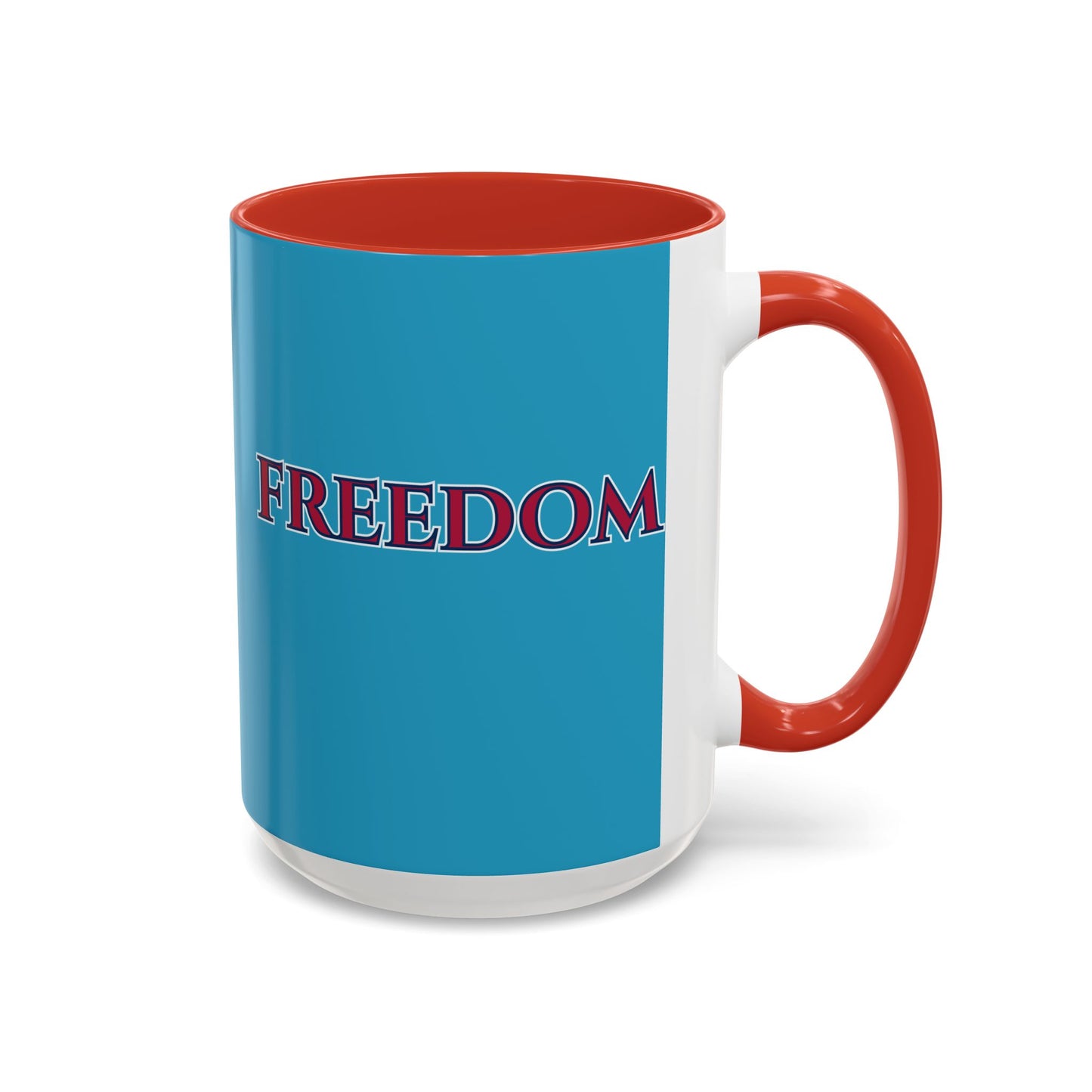 Freedom, Turquoise Accent Mug by theGreenDragonTavern.shop