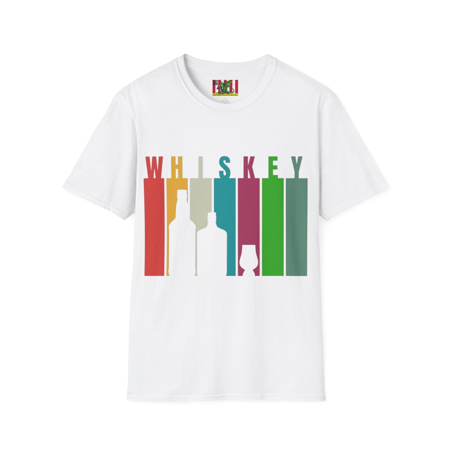 Whiskey spelled with an 'e' Light colors Unisex T-Shirt by theGreenDragonTavern.shop