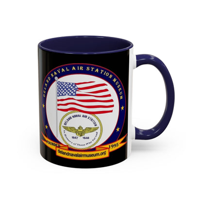 DeLand Naval Air Station Museum Black Accent Mug by theGreenDragonTavern.shop