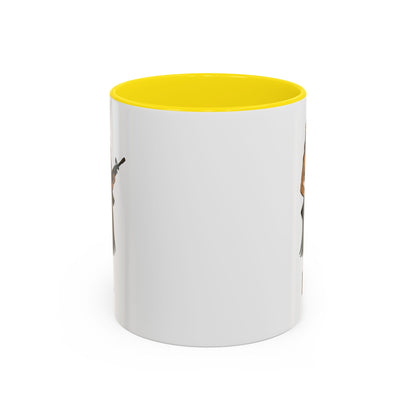 Hula Girl Packin' Heat White Accent Mug by theGreenDragonTavern.shop