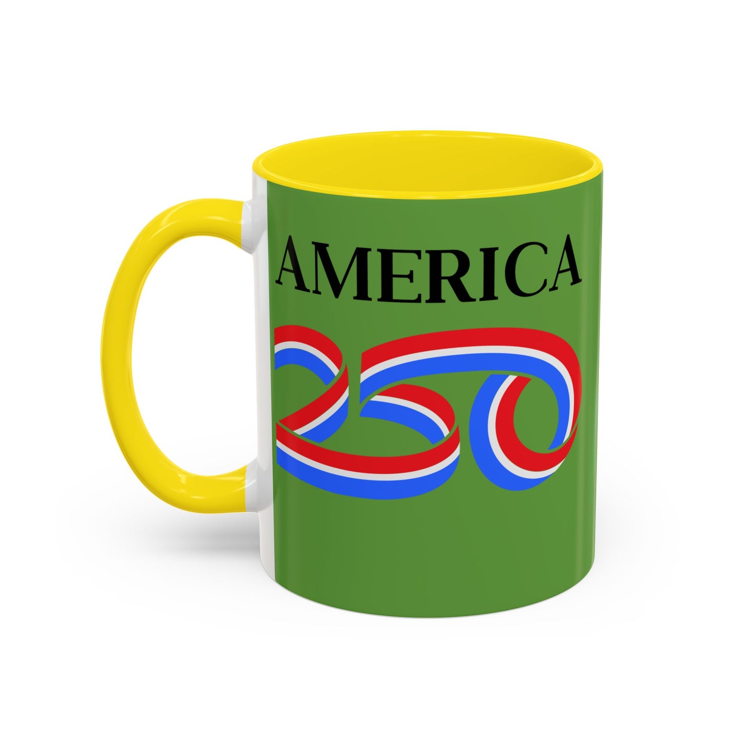 America 250 Green Accent Mug by theGreenDragonTavern.shop