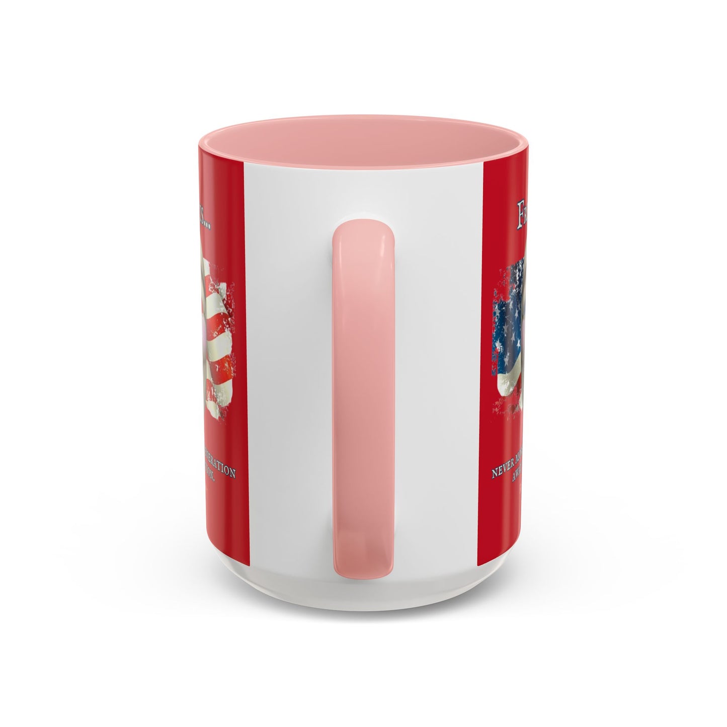 Ronald Reagan Freedom Vendetta Red Accent Mug by theGreenDragonTavern.shop