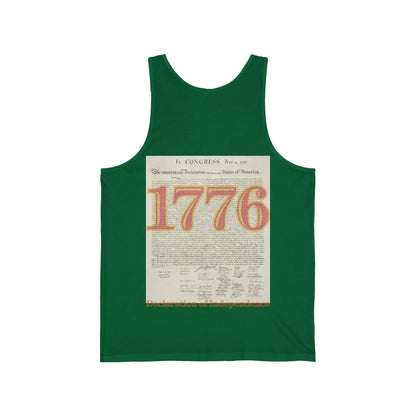 Declaration of Independence Unisex Jersey Tank Top by theGreenDragonTavern.shop