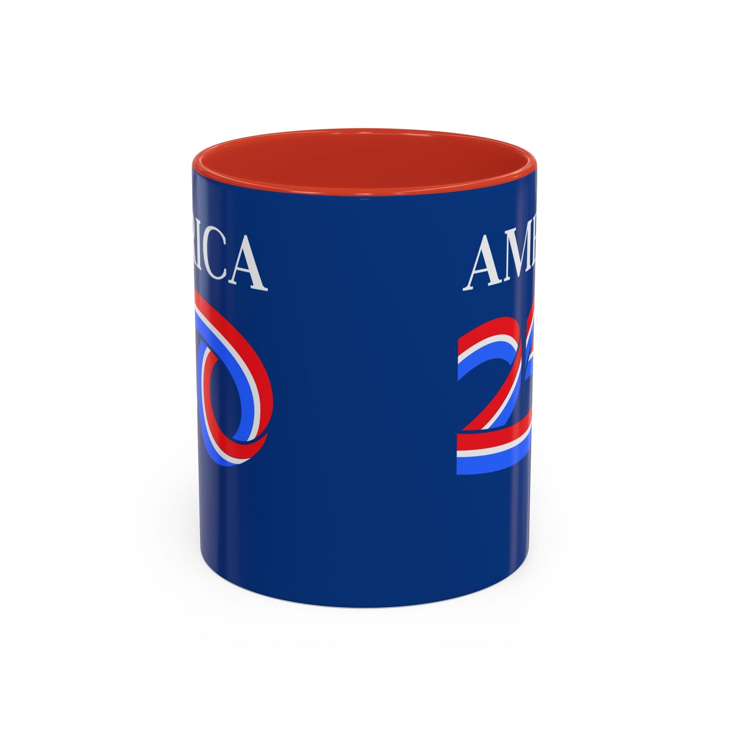 America 250 Dark Blue Accent Mug by theGreenDragonTavern.shop