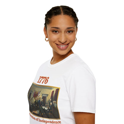 Declaration of Independence Light colors Unisex T-Shirt by theGreenDragonTavern.shop