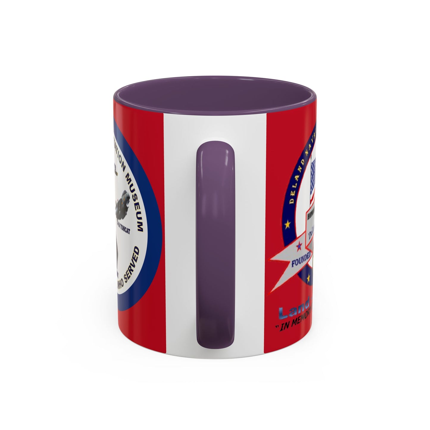 DNASM 2-sided, Founding & Student Art w/Navy Ring Red Accent Mug by theGreenDragonTavern.shop