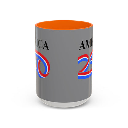 America 250 Grey Accent Mug by theGreenDragonTavern.shop