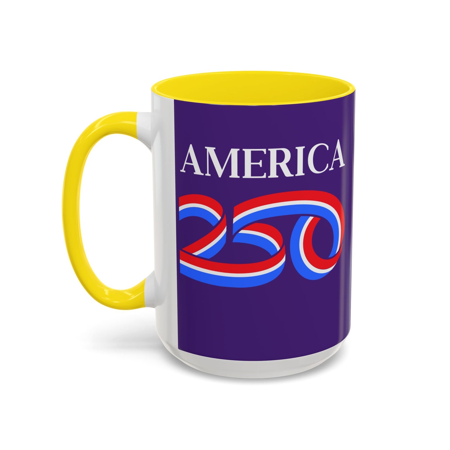 America 250 Dark Purple Accent Mug by theGreenDragonTavern.shop