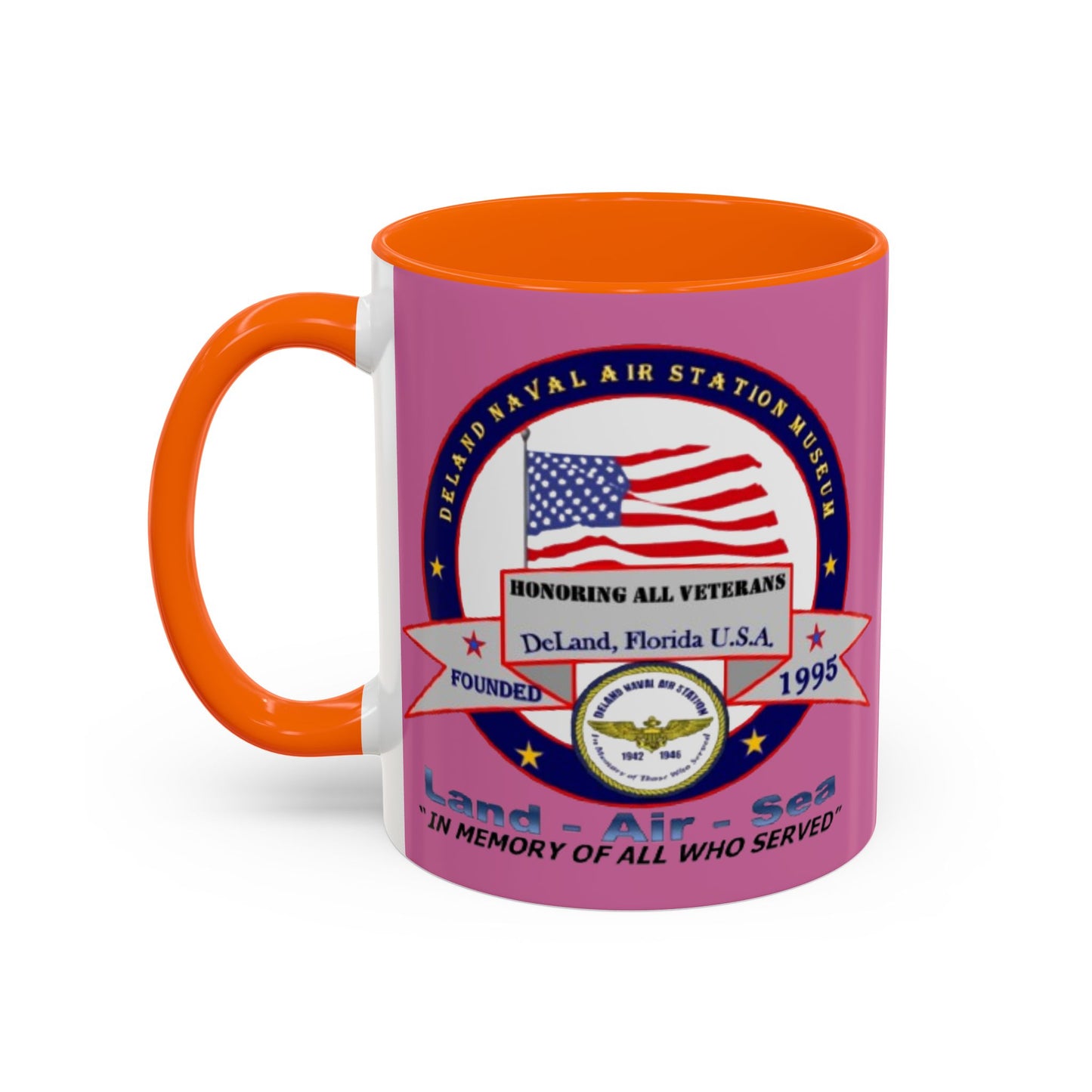 DNASM 2-sided, Founding & Student Art w/WhiteBG Pink Accent Mug by theGreenDragonTavern.shop