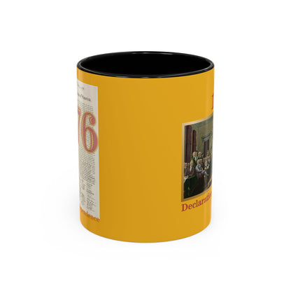 Declaration of Independence Yellow Accent Mug by theGreenDragonTavern.shop