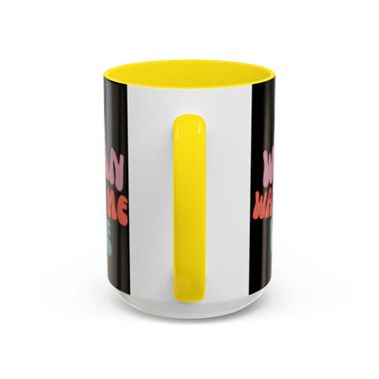 I Am Woman Watch Me Vote Black Accent Mug by theGreenDragonTavern.shop