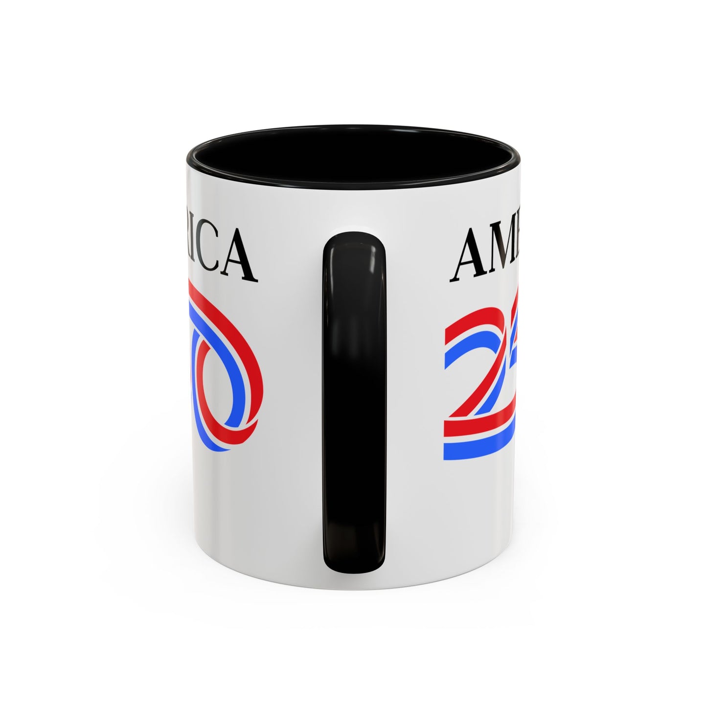 America 250 White Accent Mug by theGreenDragonTavern.shop