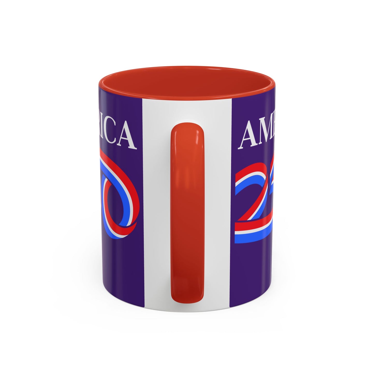 America 250 Dark Purple Accent Mug by theGreenDragonTavern.shop