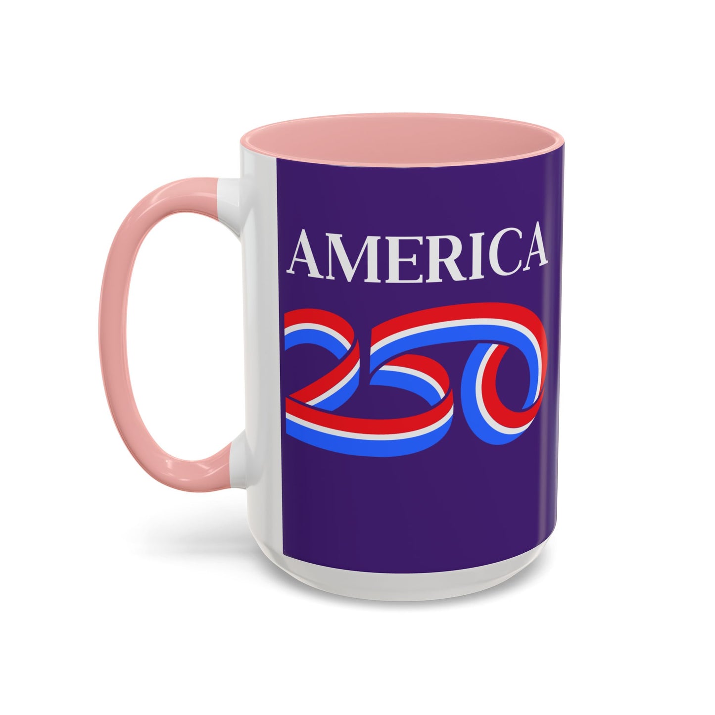 America 250 Dark Purple Accent Mug by theGreenDragonTavern.shop