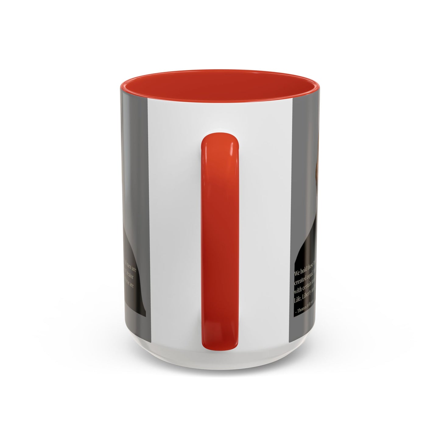 We hold these truths to be self-evident Grey Accent Mug by theGreenDragonTavern.shop