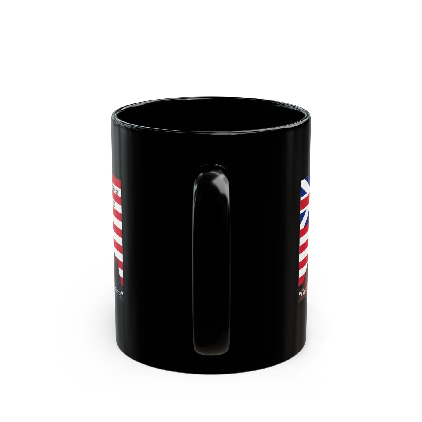 Patrick Henry Black Mug by theGreenDragonTavern.shop