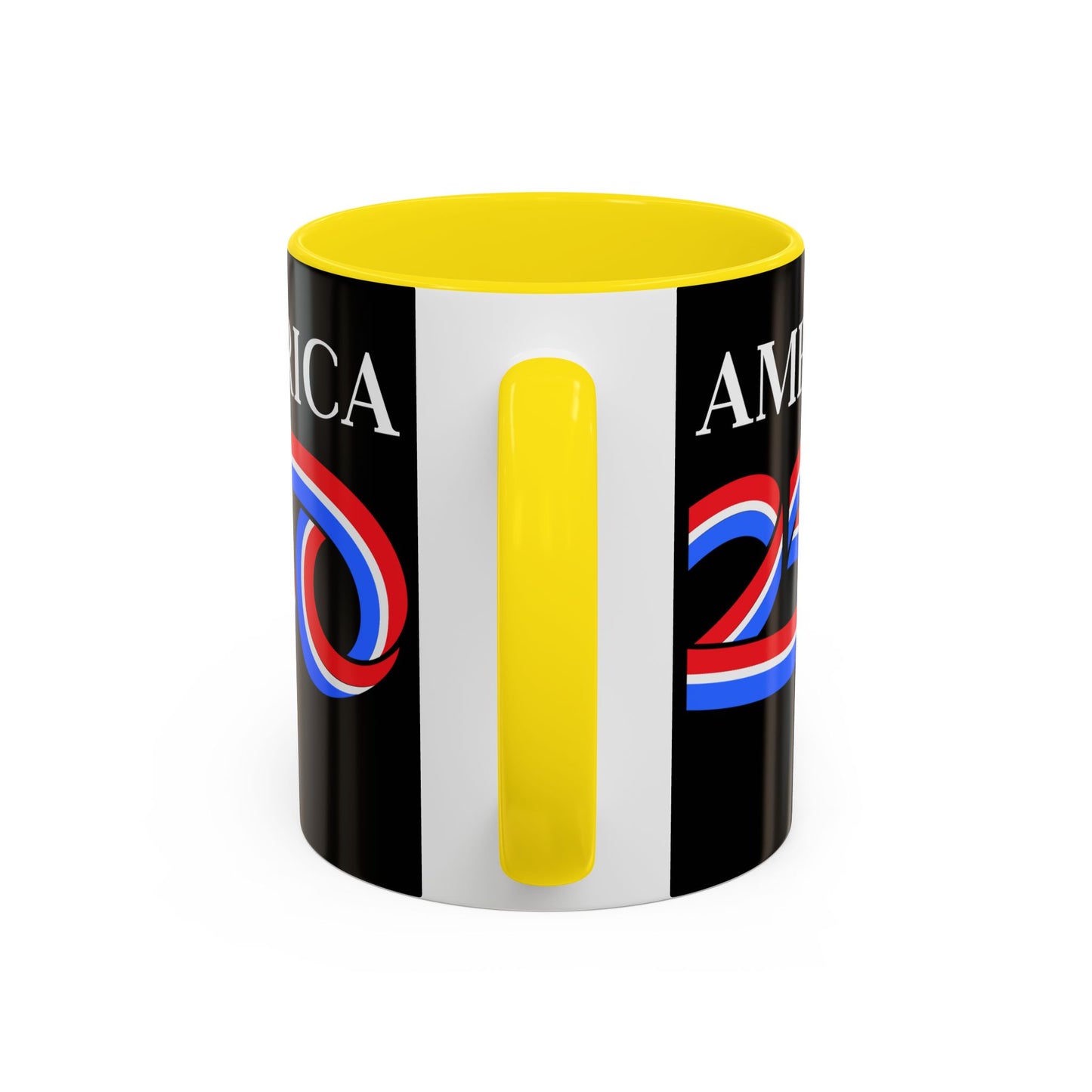 America 250 Black Accent Mug by theGreenDragonTavern.shop
