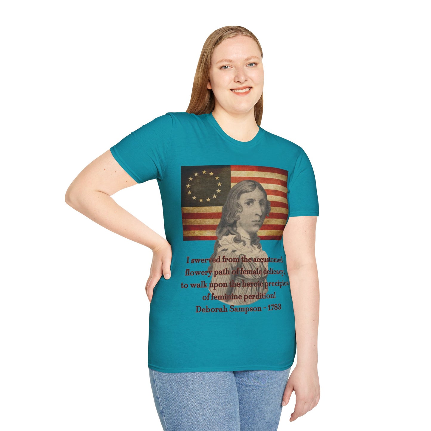 Deborah Sampson, America's Mulan Dark colors Unisex T-Shirt by theGreenDragonTavern.shop