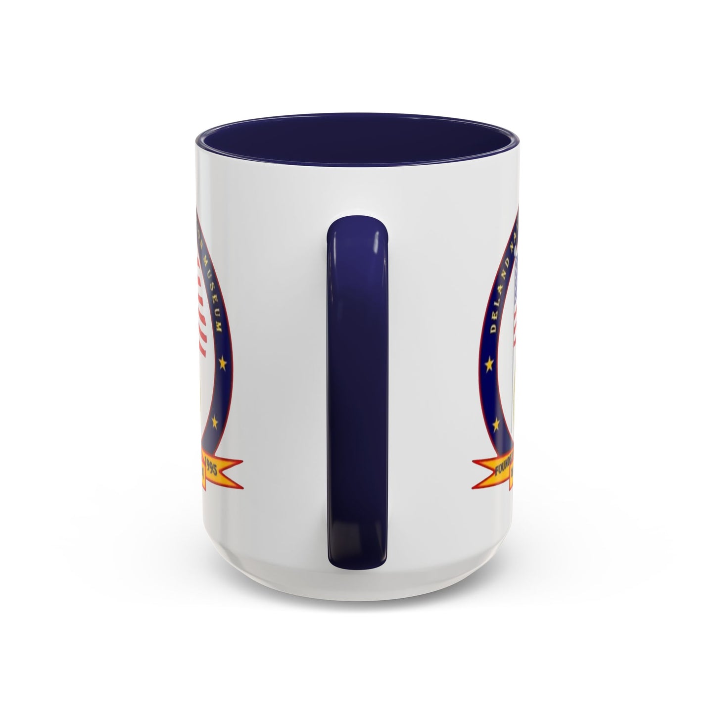 DeLand Naval Air Station Museum White Accent Mug by theGreenDragonTavern.shop