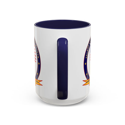 DeLand Naval Air Station Museum White Accent Mug by theGreenDragonTavern.shop